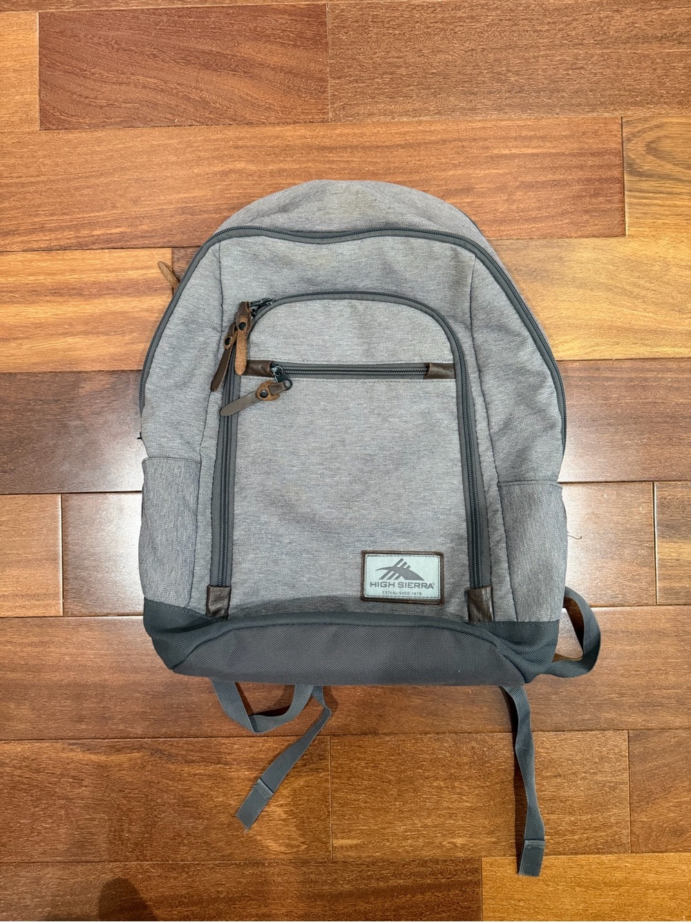 High Sierra Gray and Charcoal Men's Backpack - Urban Daypack